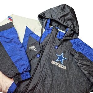 VTG Apex One NFL Pro Line Unisex Size XL Dallas Cowboys Hooded Jacket 90s